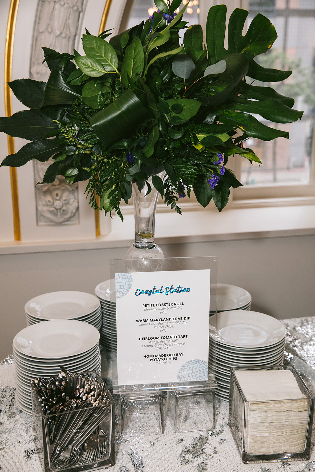 Classic Buffet Table Floral Arrangement
