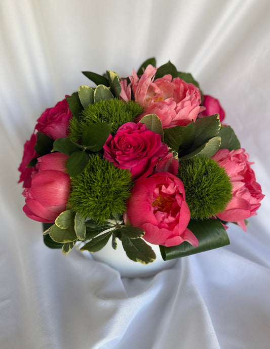 Coral Charm Peony Arrangement