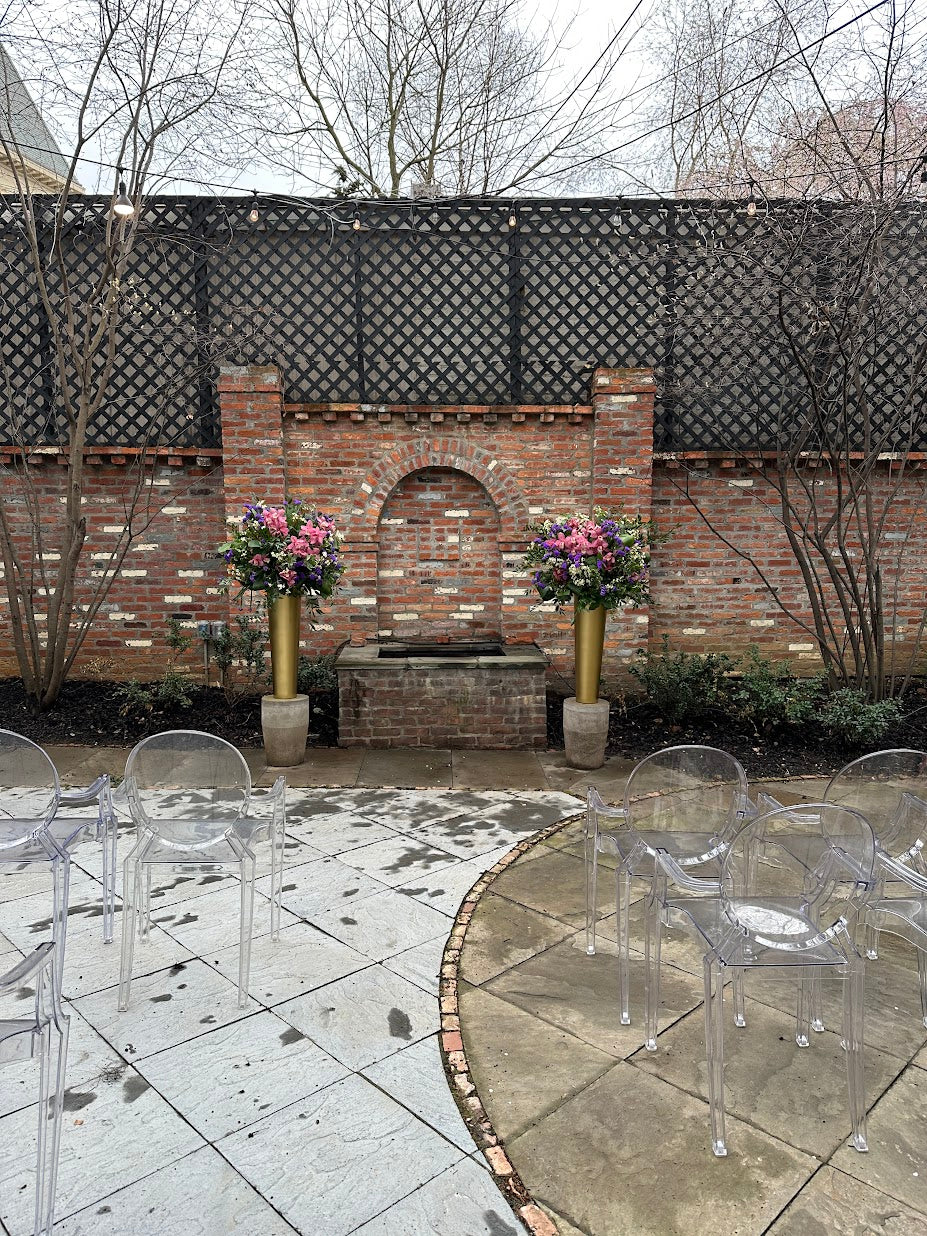 Standing Ceremony Aisle Floral Arrangements