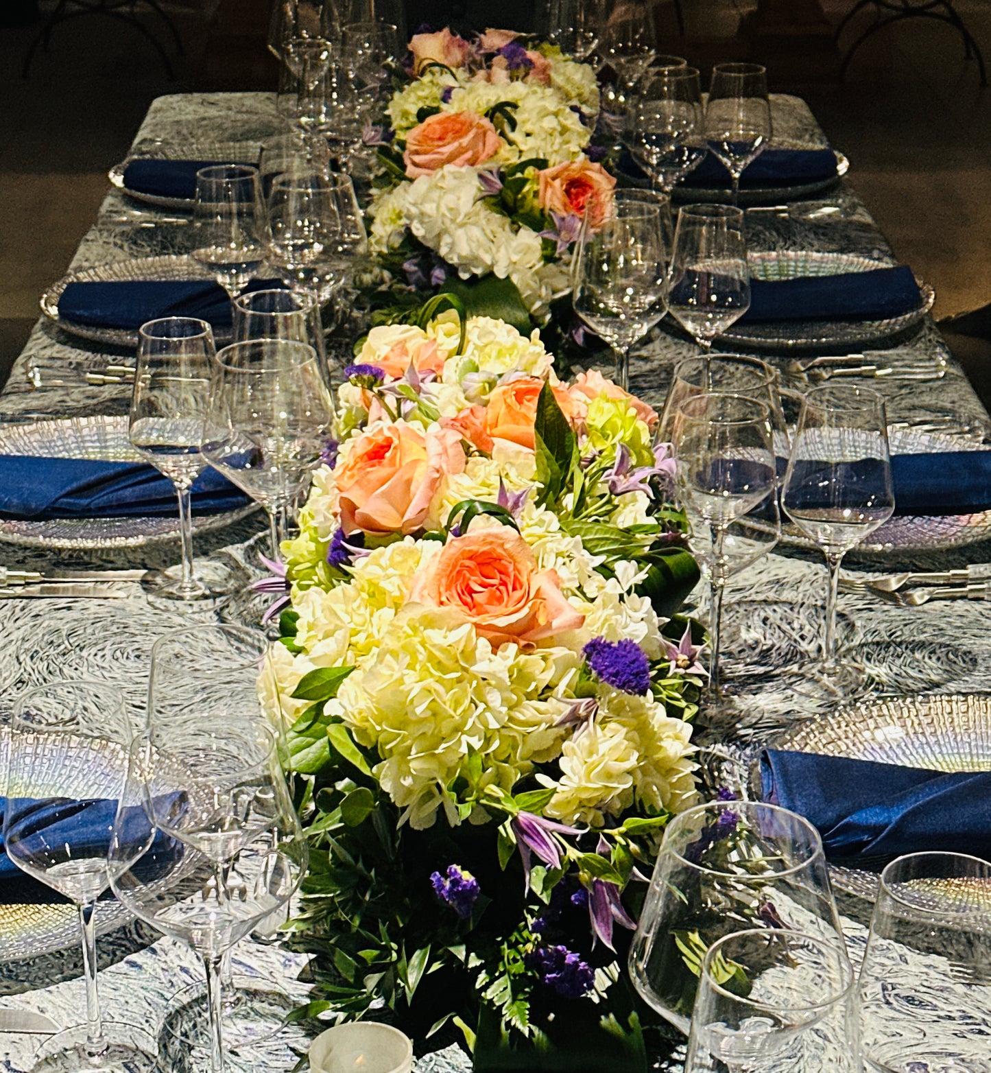 Banquet and King's Low to Table Arrangement