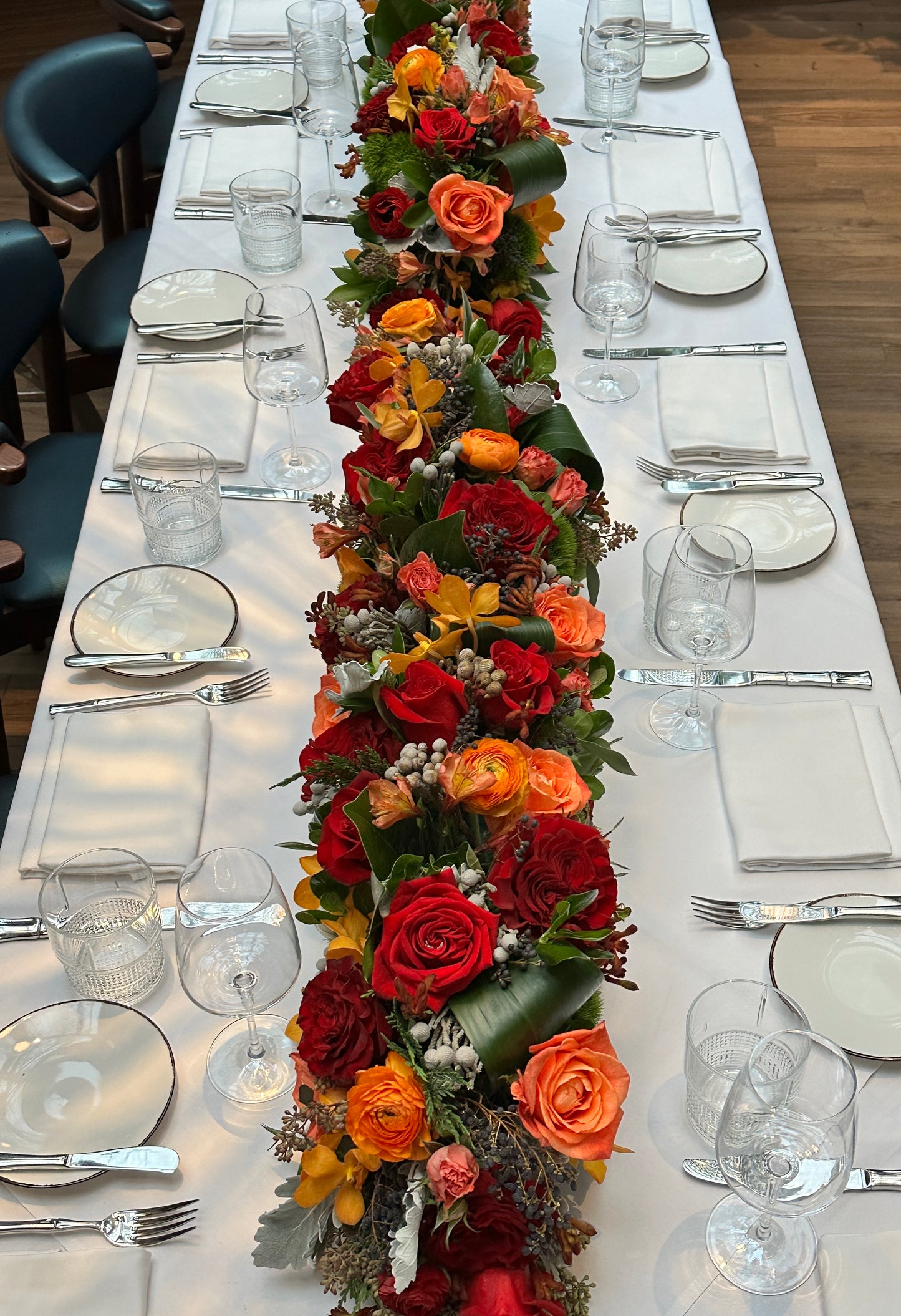 Banquet and King's Low to Table Arrangement