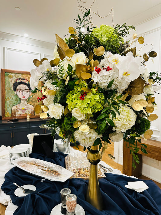 Classic Buffet Table Floral Arrangement